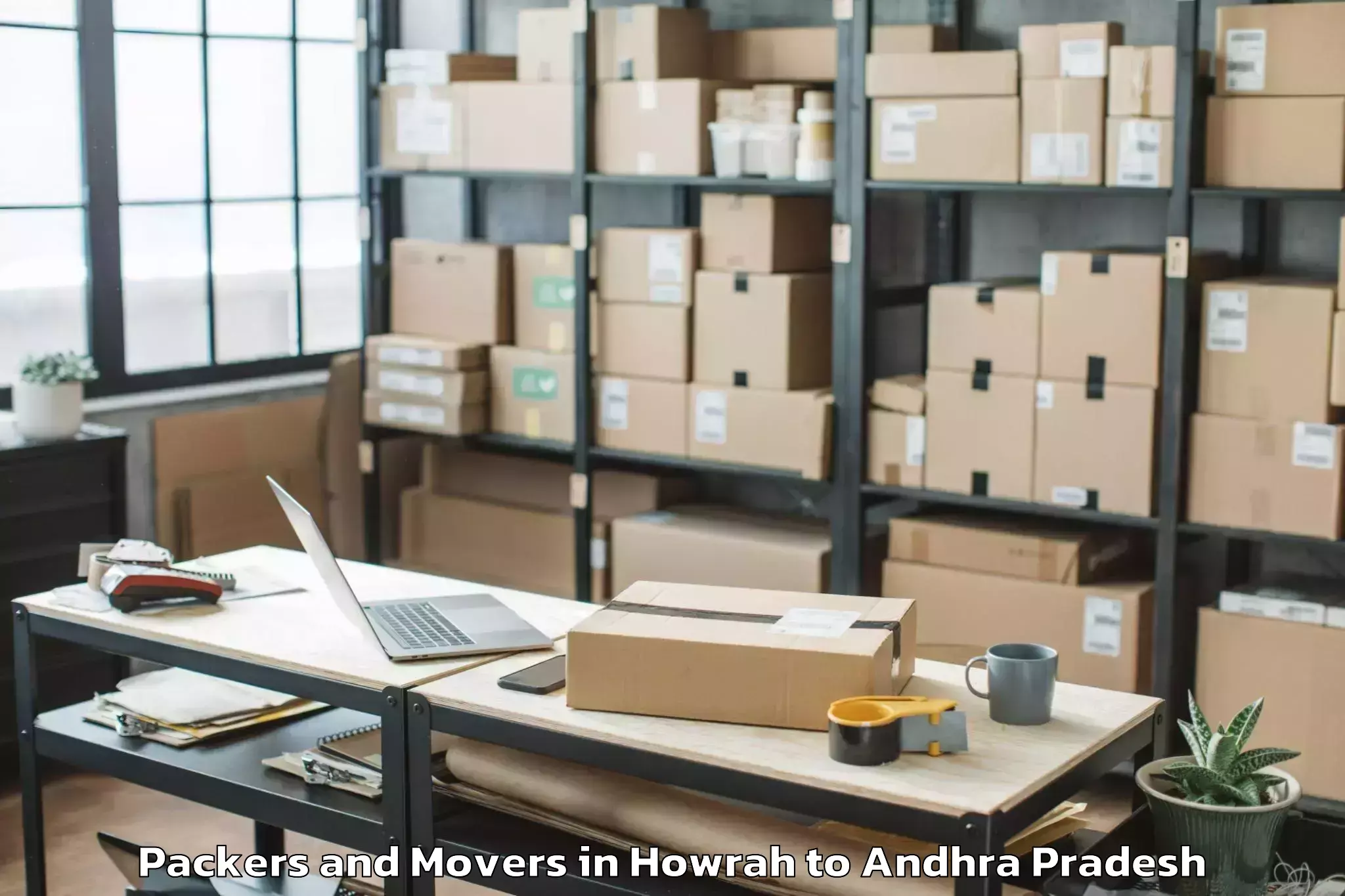 Book Howrah to Gollaprolu Packers And Movers